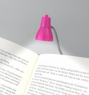 Připínací lampička na knihu Bookchair Little Lamp Růžová